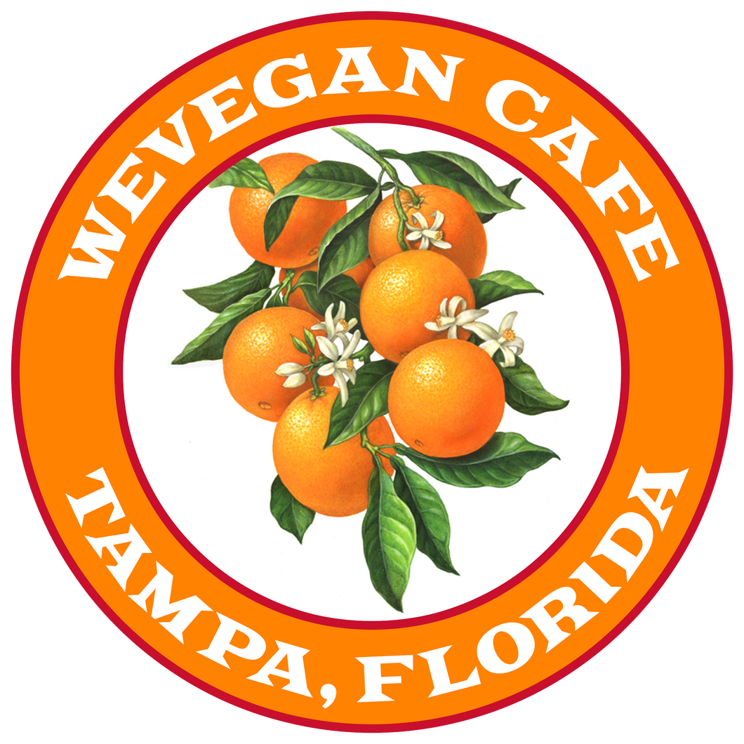 WeVegan Cafe Florida Oranges Sticker